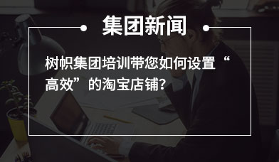 树帜集团培训带您如何设置“高效”的淘宝店铺？